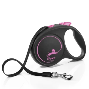 Flexi Black Design szalagos póráz Pink L 5m/50kg